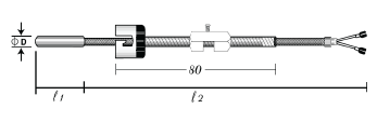 เทอร์โมคัปเปิล รุ่น HW_120 TYPE K , J , PT 100 OHM