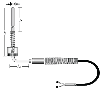  เทอร์โมคัปเปิล รุ่น HW_105  Type K , J , PT 100 Ohm
