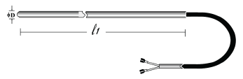 เทอร์โมคัปเปิล รุ่น HW_119  TYPE K , J , PT 100 OHM