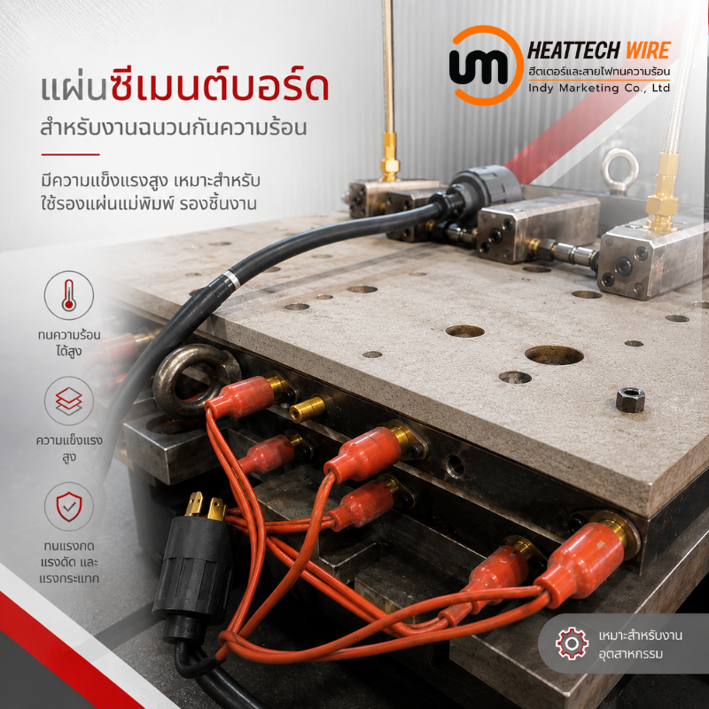  แผ่นซีเมนต์บอร์ดฉนวนกันความร้อน Insulator Cement Board  แผ่นฉนวนทนความร้อนสำหรับรองแม่พิมพ์ เครื่องจักร และงานอุตสาหกรรม 