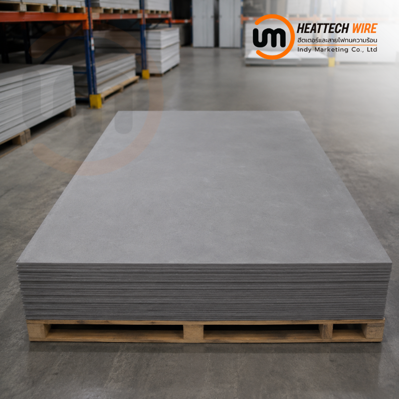 ฉนวนกันความร้อนซีเมนต์บอร์ด (Cement Insulation Board)  ขนาด 10 × 1050 × 1200 มม.